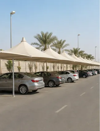 تنفيذ مظلات سواتر الباحة